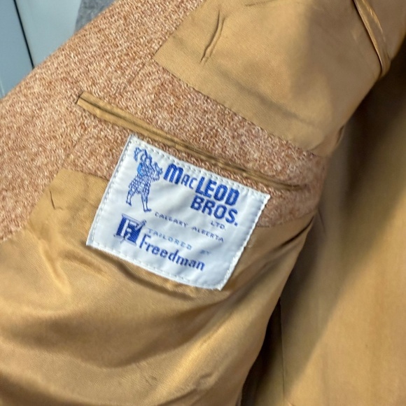 Harris Tweed Freedman Academia Camel Brown Wool Sport Coat Blazer Jacket Mens - Picture 2 of 12